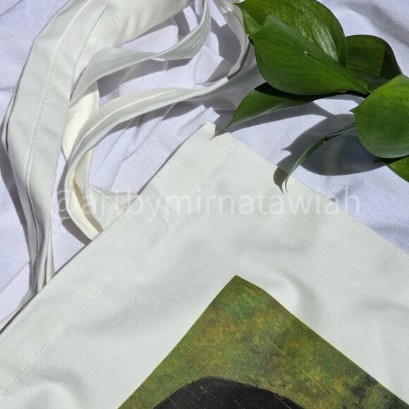Tote Bag with Original Artwork – Reusable Canvas Tote – Artist-Designed Bag - Picture 3 of 6